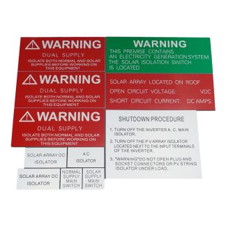 Solar Label Kit (11pcs)