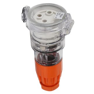 3 Round PIN 32A Female Extension Socket IP66 250V | Tesla