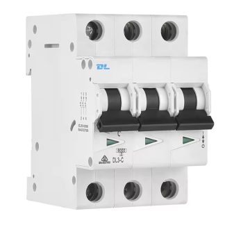 3 Pole 16A Miniature Circuit Breaker C Curve 6kA 415V | DL