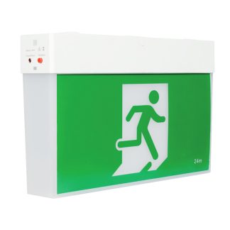 3W LED Exit & Emergency Light with Lithium Battery | Universal Mount | With All Running Man Diffusers | ICON
