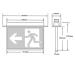 Recessed-Emergency-LED-Exit-Sign-Light-W363mm-3A-Lighting-Dimensions